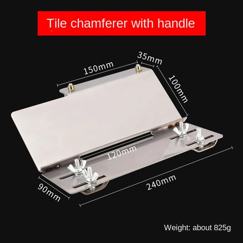 45 Degree Angle Cutting Tile Marble Chamfering Guide Locator Adjustable Manual Chamfering Cutter Multifunction