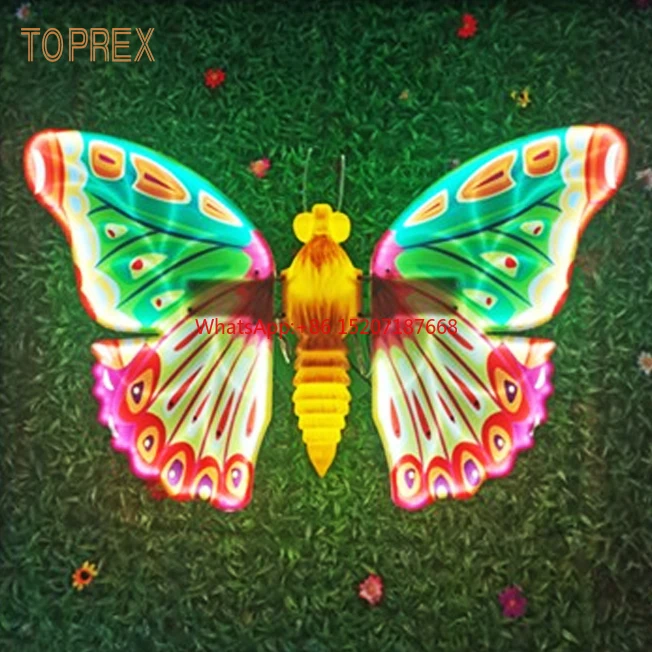 Decor 2024 Modern Design Waterproof Dynamic LED Butterfly Garden Light Butterfly Shape Outdoor Decoration