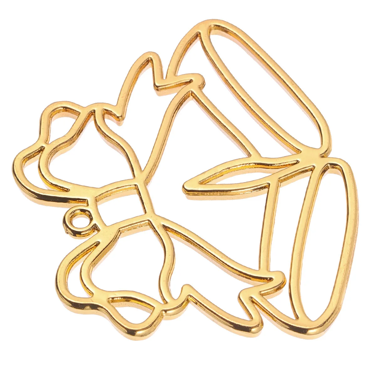 

10Pcs Christmas Alloy Frame Pendants Jewelry Pendant Frame Open Back Bezel Metal DIY Decoration Necklace Bracelet Earrings Craft