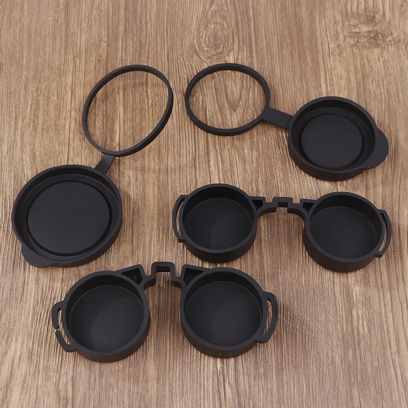 Bouchons d'objectif de Protection en caoutchouc pour jumelles, 42mm/50mm, couvercle d'objectif pour oculaire binoculaire, couvercle de télescope, Protection d'objectif