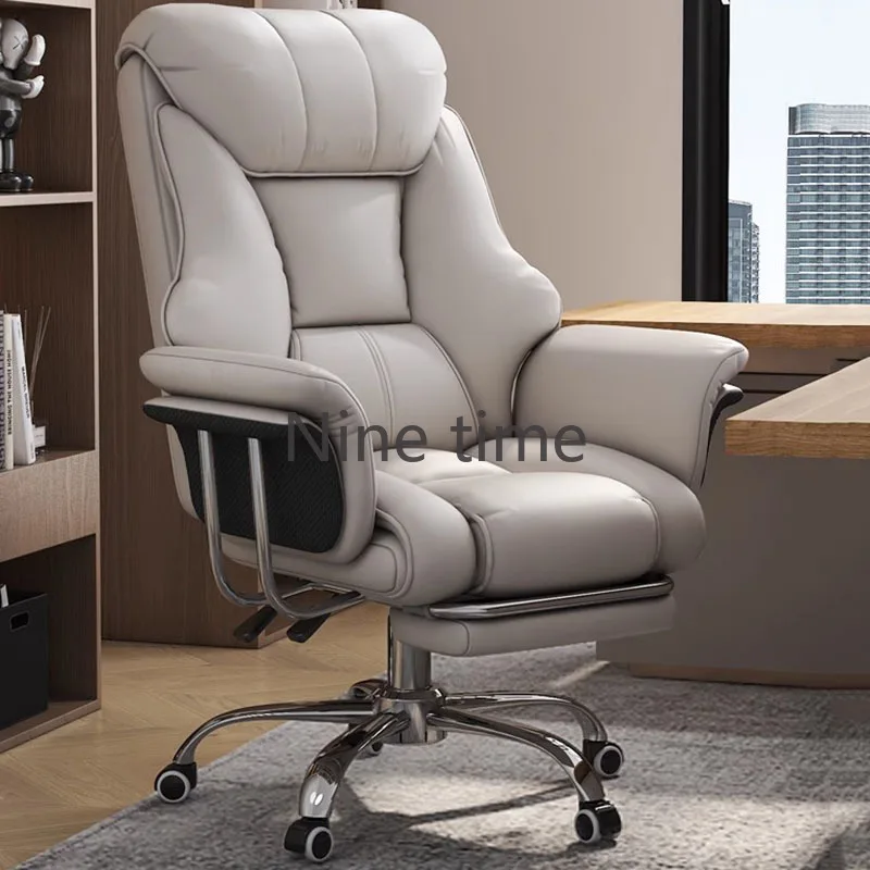 

Computer Armchair Relax Chair Executive Office Leg Rest Chairs Living Room Home Backrest Wheels Gamming Pc Gaming Furniture