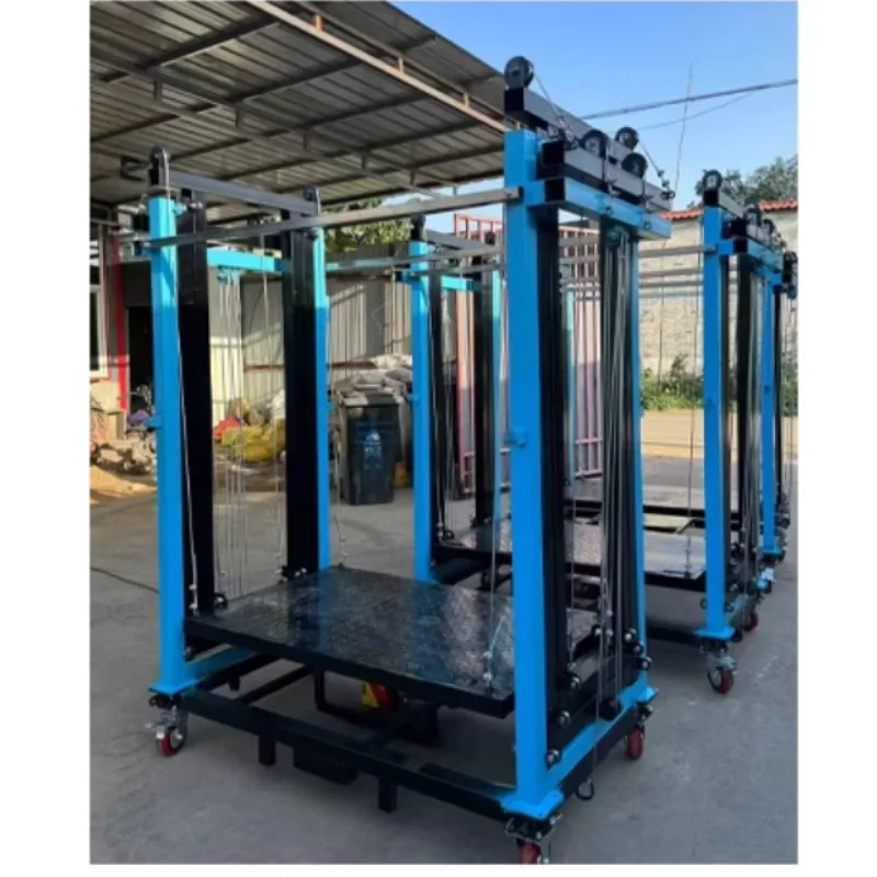 سقالات رفع كهربائية قابلة للطي منصة رفع أوتوماتيكية متنقلة موقع المصنع