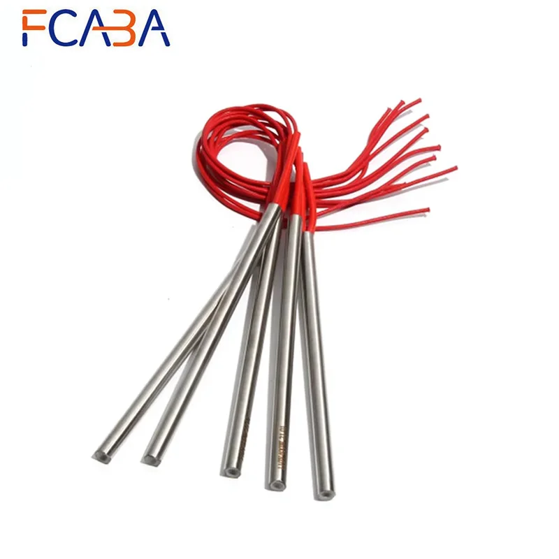 

FCABA 5PCS 16mm 225~255mm 201SUS Cartridge Heater 110/220/380V Electric Heating Tube 900/920/950/1000W Resistance Element