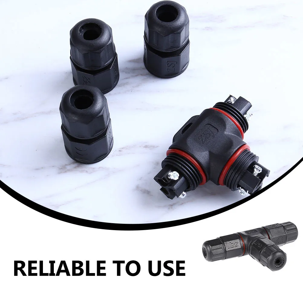 

Водонепроницаемый T-образный разъем IP68, 5-контактный электрический кабельный соединитель для светодиодного дорожного и ландшафтного освещения, адаптер для наружных дисплеев