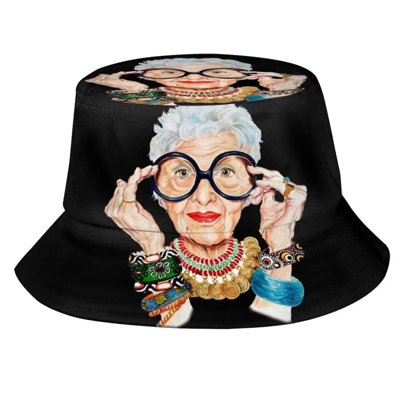 Iris Apfel Fashion Is Ultimately A Form Of Selfexpression That S Why I Love Trying Out New Things 73 Print Bucket Hats Sun Cap