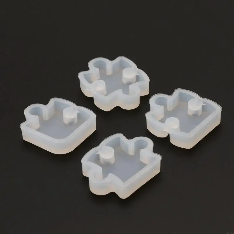 R66A 4pcs أحجار الكلام الأحجار الكريستال العفن السيليكون العفن DIY مجوهرات صنع أداة صنع قلادة