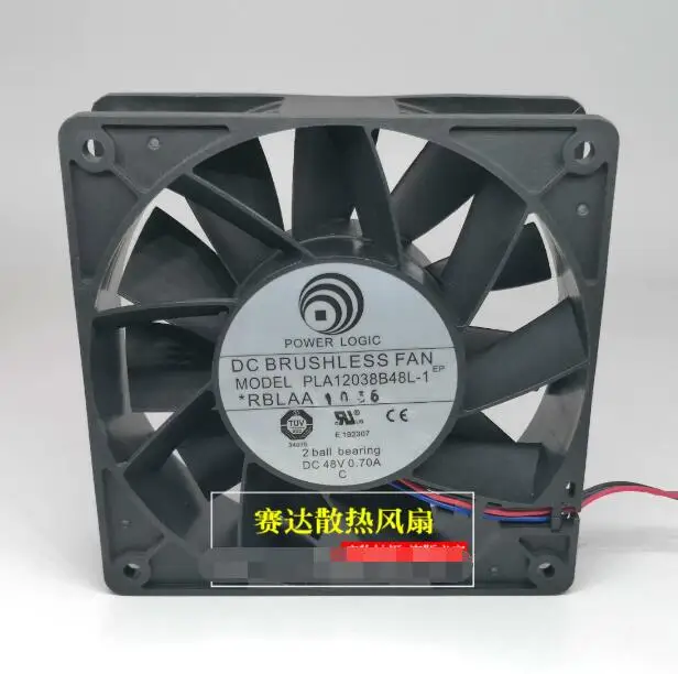 

Power Logic PLA12038B48L-1 DC 48V 0.70A 120x120x38mm 3-Wire Server Cooling Fan