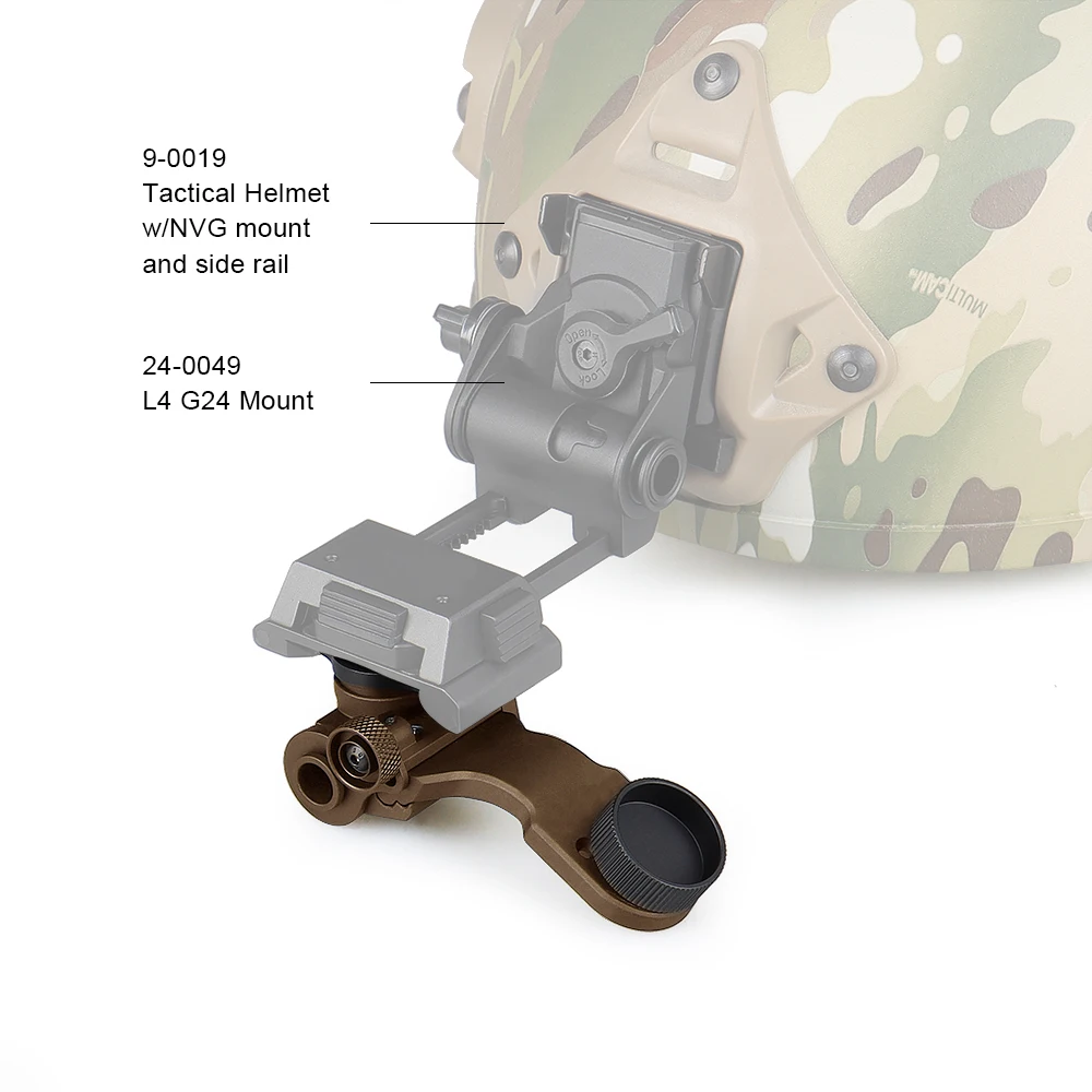 Imagem -06 - Acessórios de Caça Airsoft Pvs14 Dovetail j Braço Suportes Padrão Nvg j Braço Visão Noturna Montagem Capacete Alumínio Adaptador Montado