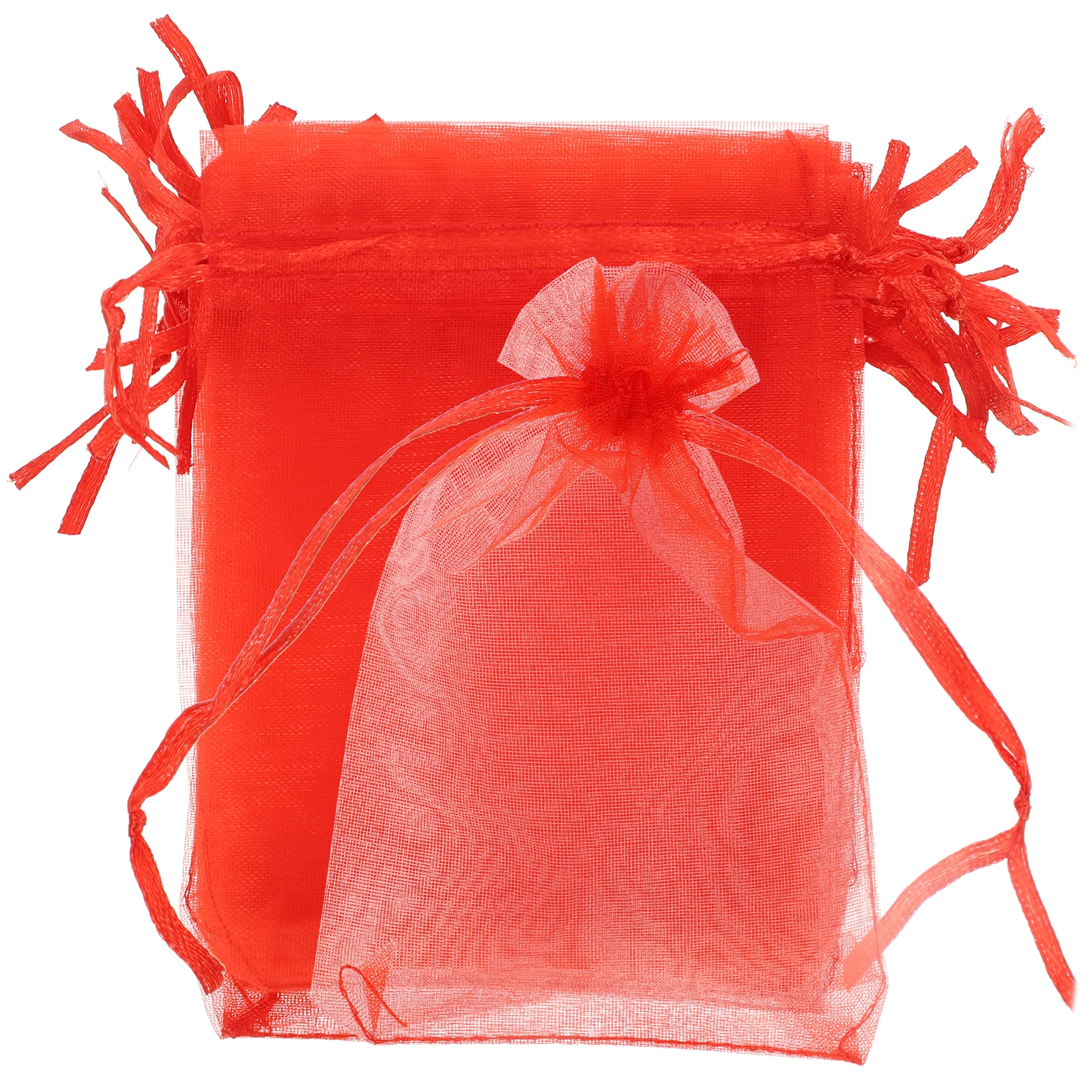 

100pcs Gift Bag Set Small Organza Bags Decorative Drawstring Candy Packing Party Favors Wedding Christmas Storage Mesh Pouches