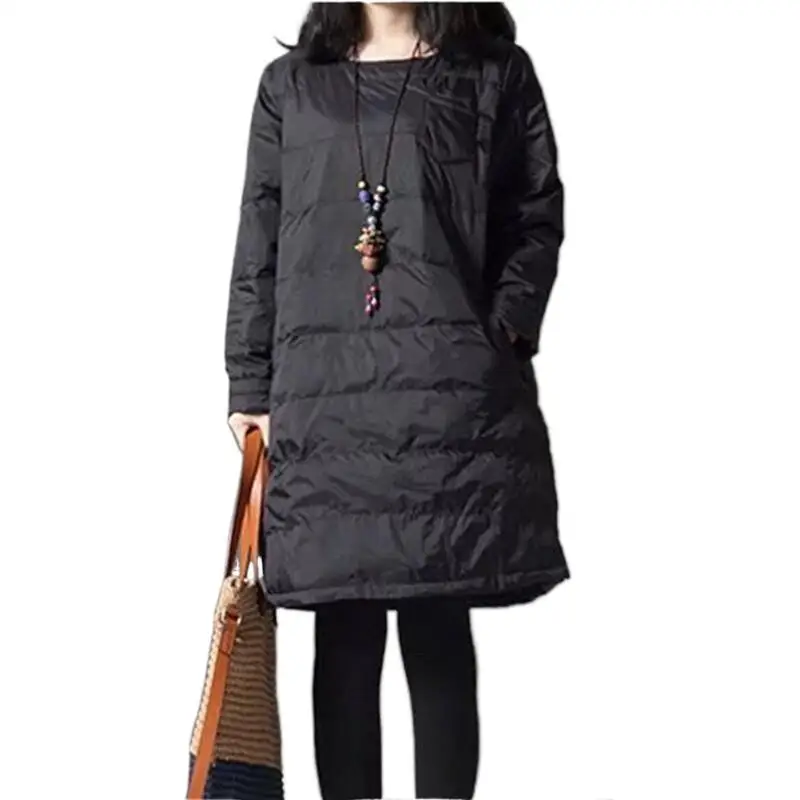 2024 ladies fashion coat winter jacket women outerwear long wadded jacket female padded parka overcoat dress casaco feminino