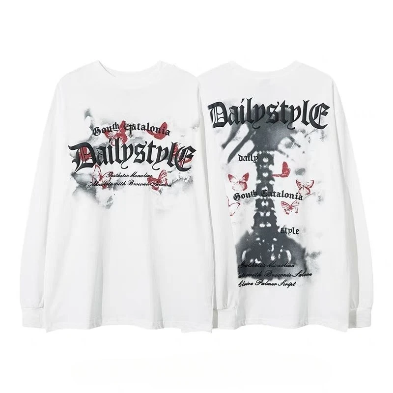 

2025 Autumn and Winter Round-neck Hoodie American Dark Band Style Hoodie High-end Luxury Is for Both Men and Women Top