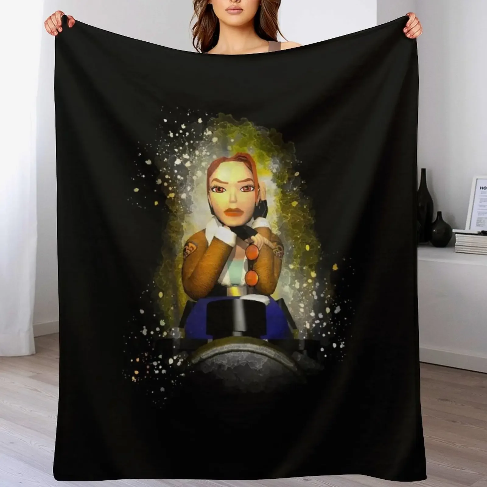 

Gifts Men Video Lara Games Croft Awesome Movie Fan Throw Blanket Thins Kid'S Multi-Purpose Blankets