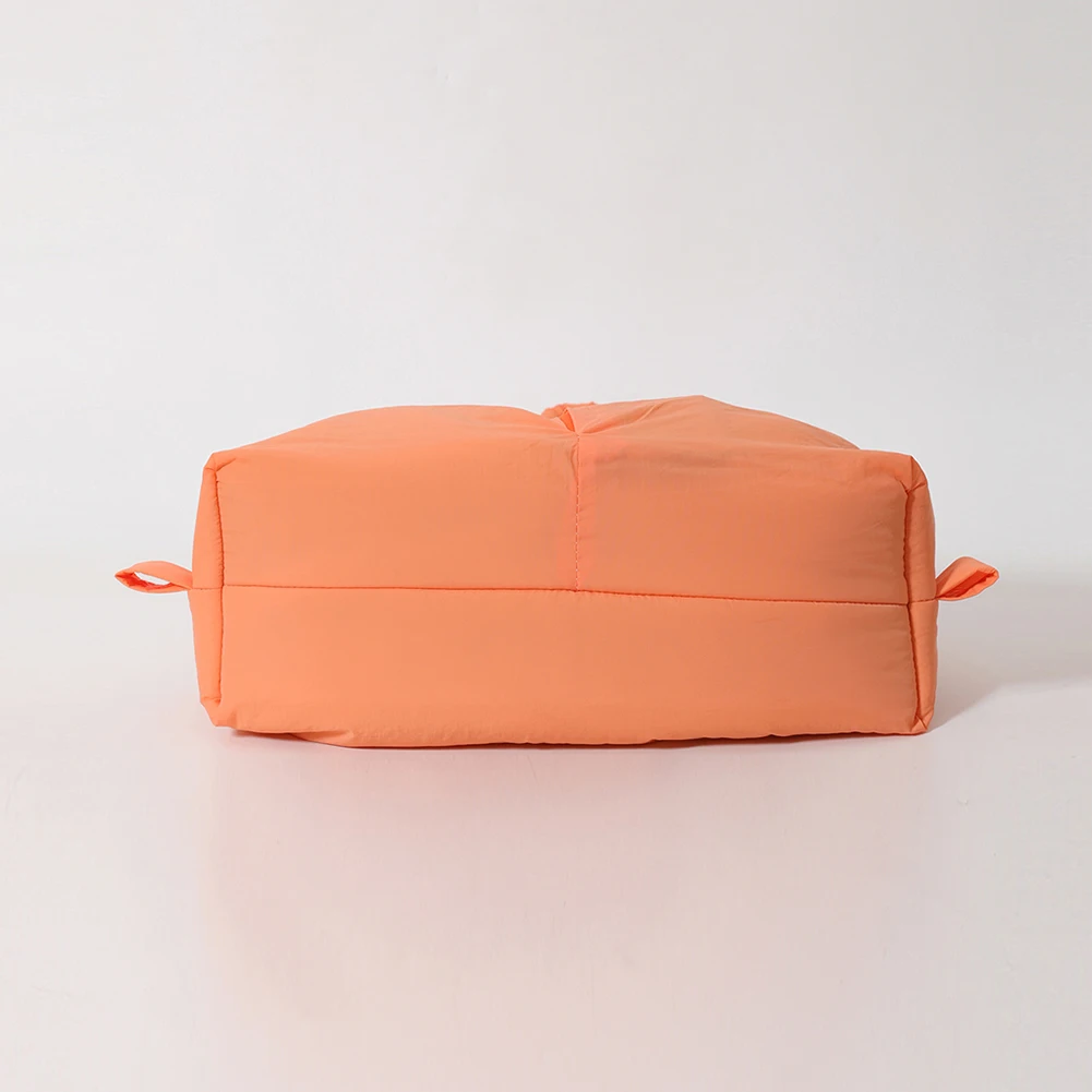 Puffer Tote Bag for Women Adjustable Strap Shoulder Bag Nylon Solid Crossbody Bag Large Backpack for Shopping Travel image 6