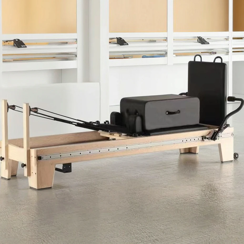 ATV&UTVHot Selling Classic Maple Wood Pilates Reformer Bed Exercise Training Yoga Trainer Workouts Studio Factory Pilates Reform