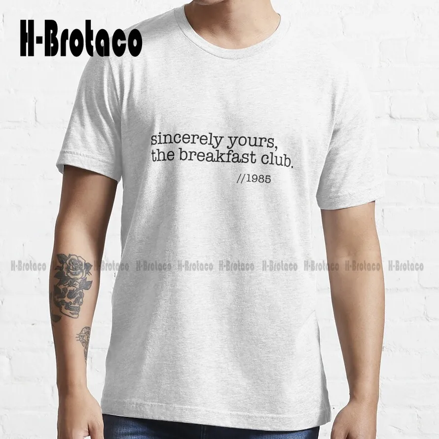 Sincerely Yours The Breakfast Club Trending T-Shirt Custom Gift Funny Art Streetwear Cartoon Tee Xs-5Xl Unisex Digital Printing