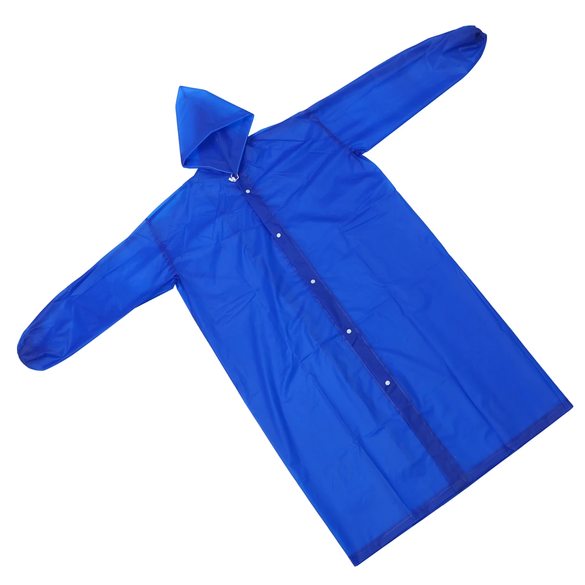 

Adult Transparent Raincoat Waterproof Jacket Poncho Lightweight Durable Tear Resistant Portable Folding Hooded Elastic Cuffs