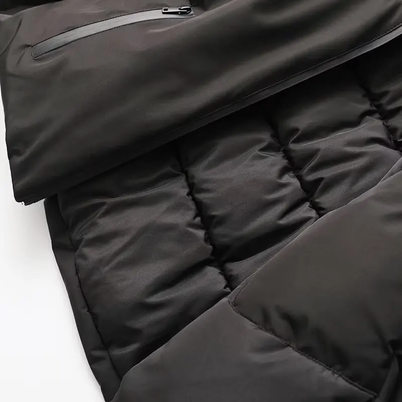 With Hoodies Jackets Winter Women's Coat Hoody Outwear Black Thick Warm Long Sleeve Coat 2024 inszart Elegant Fashion Woman Coat