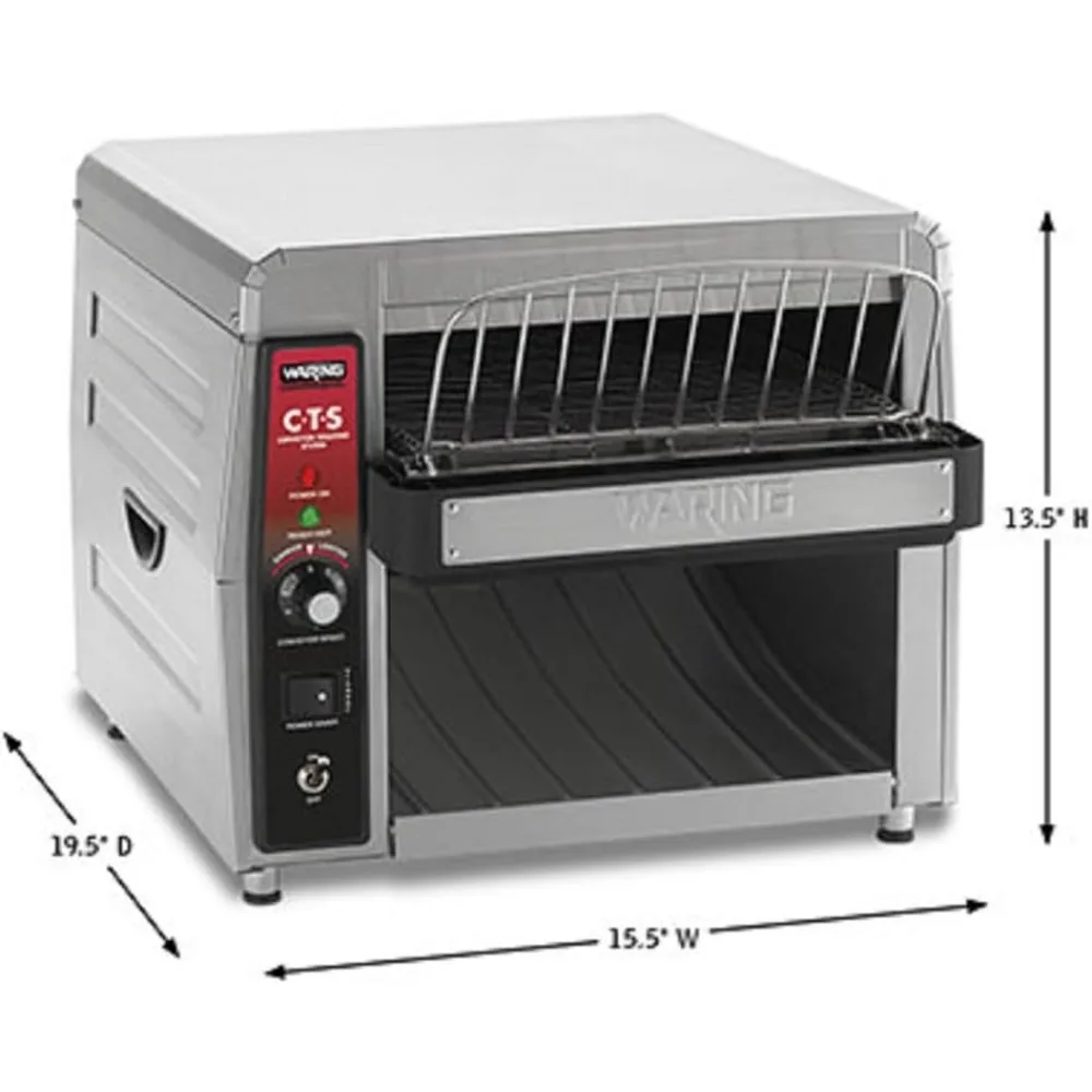 CTS1000 Coneyer Toaster, 450 Slices per hour, 120V, 1800W, 5-15 Phase Plug