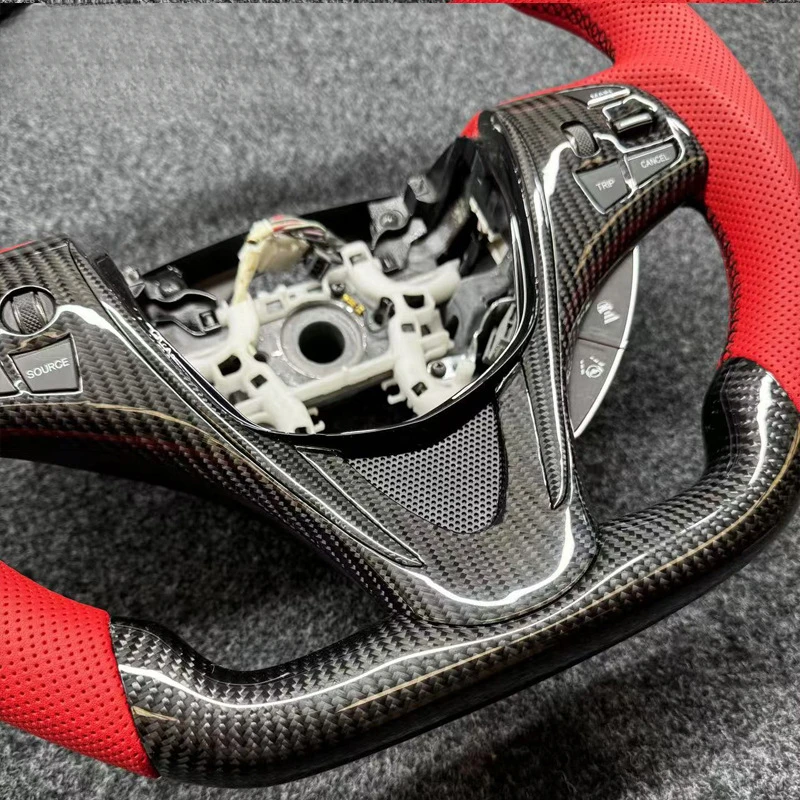 For Acura TLX Modified Carbon Fiber Steering Wheel With Decorative Cover