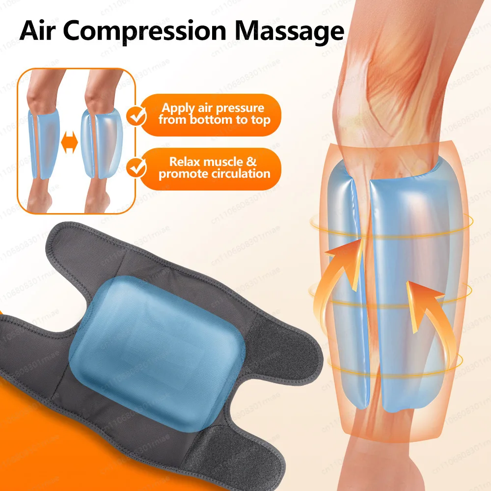 Compressed Pulse Massage Leg Massager with Manual Wired Control for Calf Muscle Spasms and Restless Leg Relief