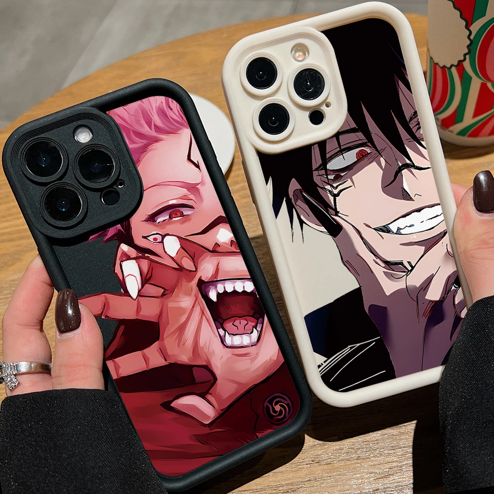 Jujutsu Kaisen Yuji Sukuna Phone Case for Vivo V30 SE V30e V29 V25 V23 V21 V23e Y50 Y36 35 Y28 Y21 Y20 Y17 Y15s 4G 5G Soft Cover