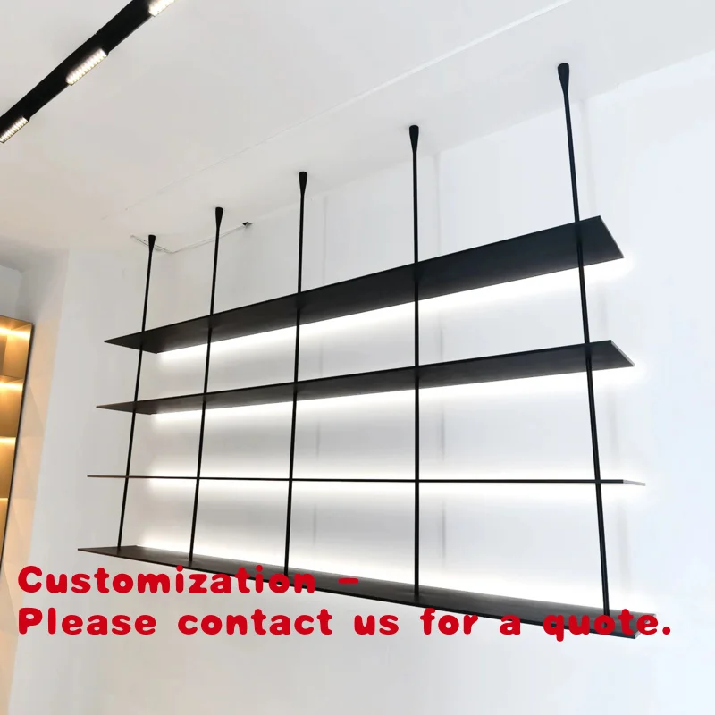 

Customize.DSTPELNew Aluminum LED Storage Rack，Home furniture with living room and bedroom hanging bookshelves