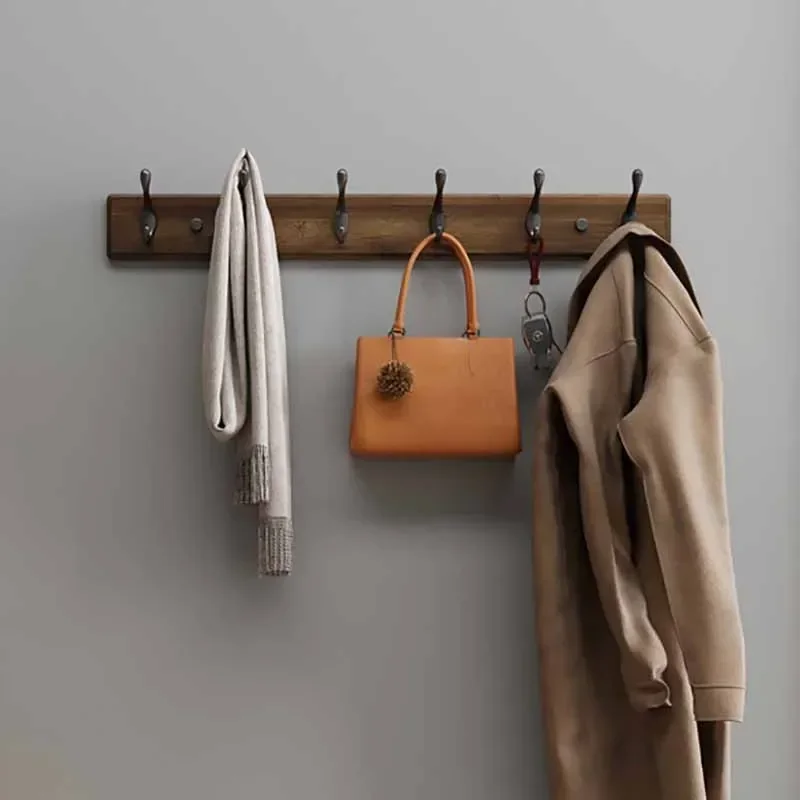 Clothes Hanger Wall Mounted Bedroom Organizers Hooks Entrance Hall Clothing Storage Multifunctional Hats Backpack Bag Coat Scarf