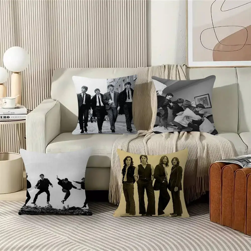 Kissenbezug der berühmten Rockband The B-B-Beatles-es, Kissenbezug für Polstermöbel, Sofa, Dekokissen, Heimdekoration, Kissenbezug
