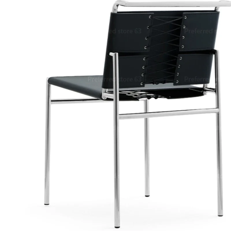 

Удобные стулья для кухни и столовой с нержавеющей стальной спинкой в стиле середины века