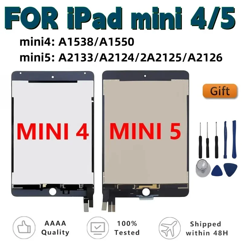 

ЖК-экран 7,9 дюйма в сборе для Apple iPAD mini4 4th A1538 A1550 Mini5 5th A2133 A2124 A2125 A2126, сменный ЖК-экран в сборе