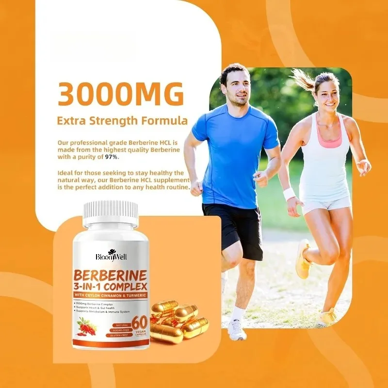 Berberine 1500mg Per Serving Contains Pure Ceylon Cinnamon -60 Capsules