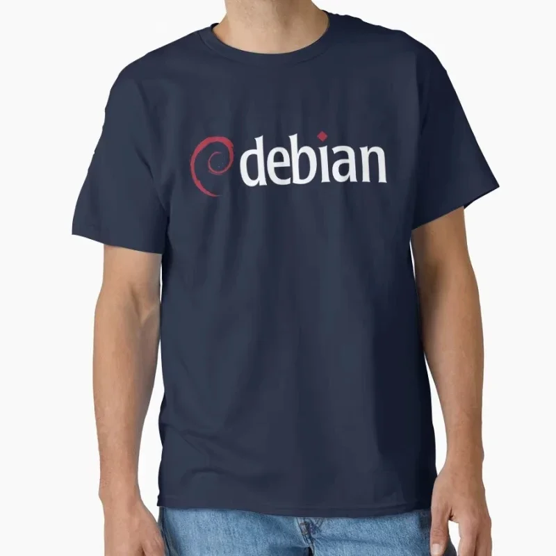 تي شيرت Dark Debian Linux Sys Admin Engineer Humor Gift لمبرمج برنامج المطور مقاس كبير تي شيرت كبير الحجم