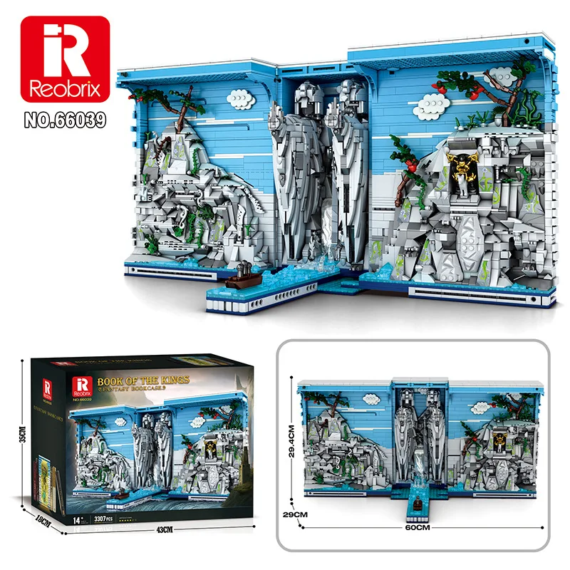 

3307pcs Creative TheArgonath Building Blocks Book File Assembling MOC GateofKings Bricks Children's Toys gift Set