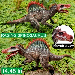 Spinosaurus Toys，Figurines Realistic Spinosaurus Dinosaur Toy with Movable Jaw， for Boys and Girls Birthday Party Gifts