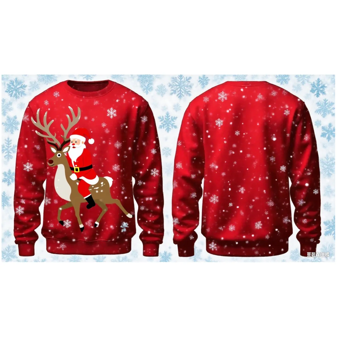 Weihnachtsfeier Feier Grafik Hoodie 3D-Druck Frühling und Herbst Mode vielseitige Streetwear Herren und Damen Y2K Hoodies