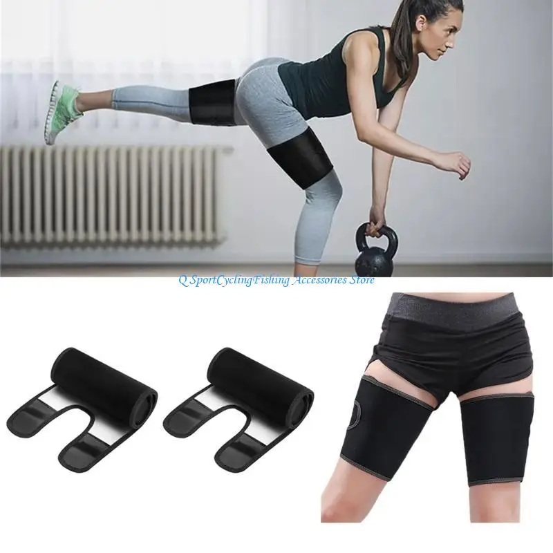 

Thigh Wraps Adjustable Sweat Thigh Trimmers Thigh Bands Sauna Leg Sleeves