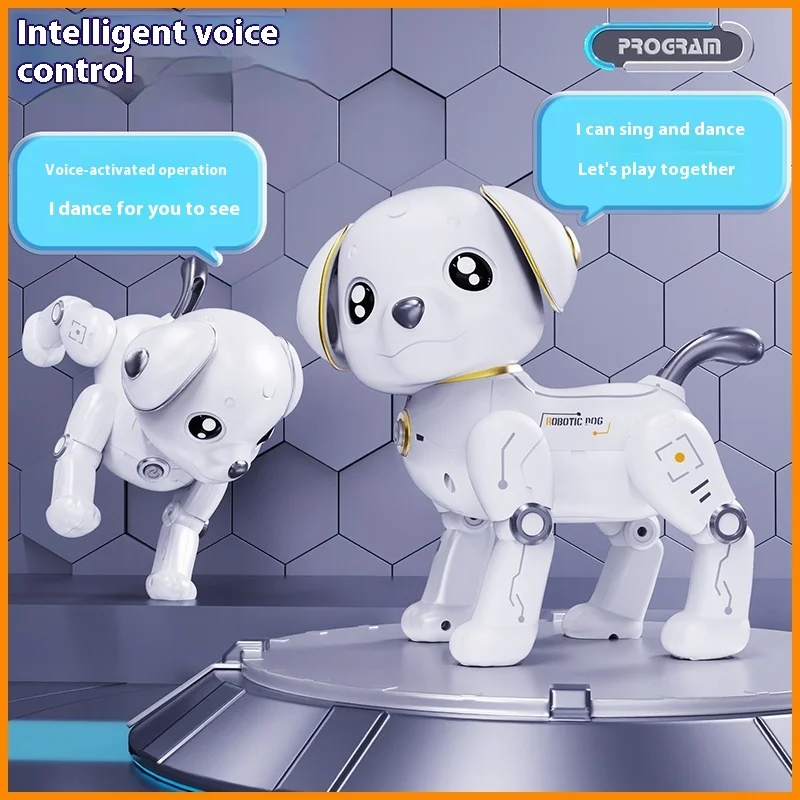 New Intelligent Machine Dog Sensing Touch Voice Control Simulation Can Dance And Sing Children'S Remote Control Electric Toy Dog