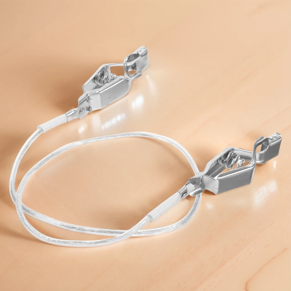 احباط مشبك للرأس خط الفولاذ المقاوم للصدأ قناع المبارزة حامل سلك المهنية قناع المبارزة موصل مقاطع كابلات معدات المبارزة #1