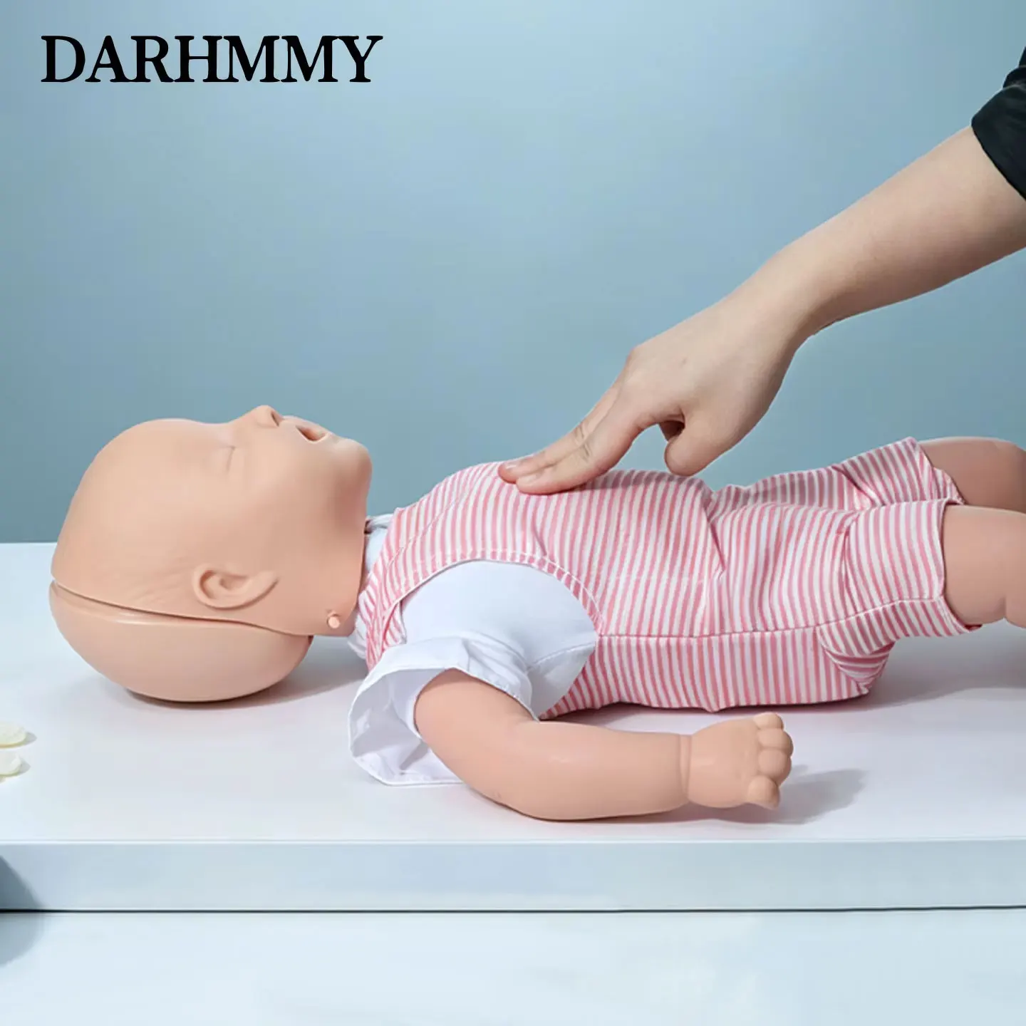 DARHMMY Infant Choking & Heimlich Manikin, Baby Airway Obstruction  First Aid Training Simulator for Nursing School