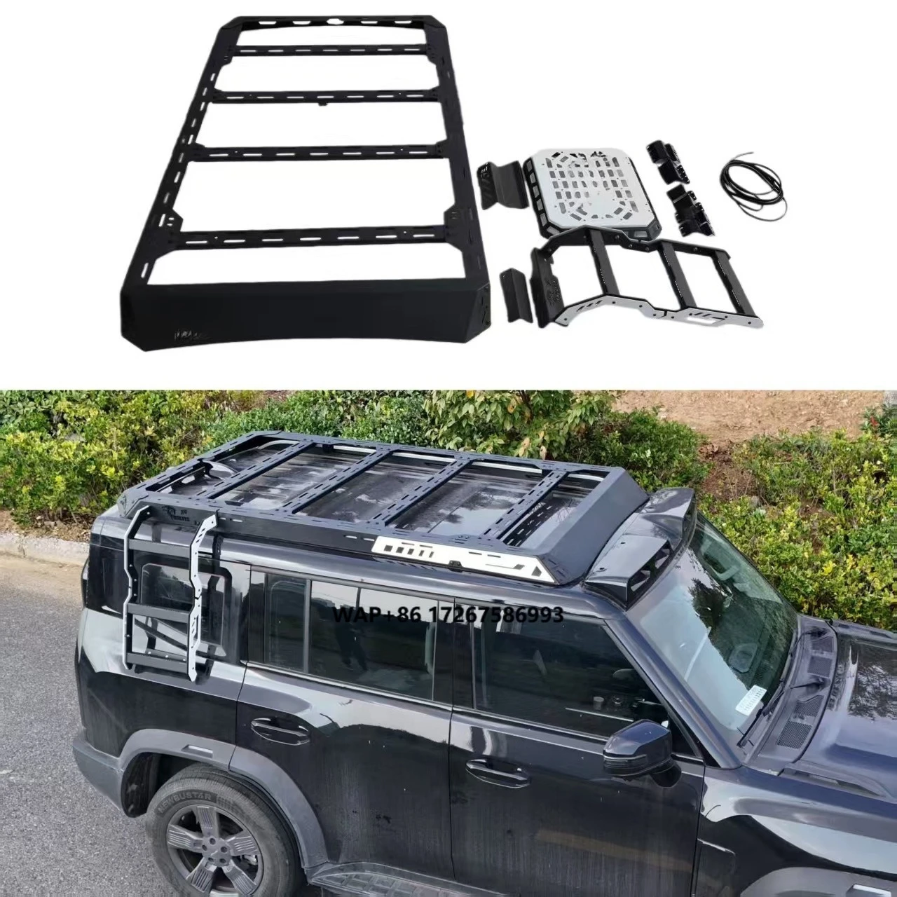 

Car Roof Rack Set for JETOUR T2 Traveler - Side Ladder & Roof Platform Included