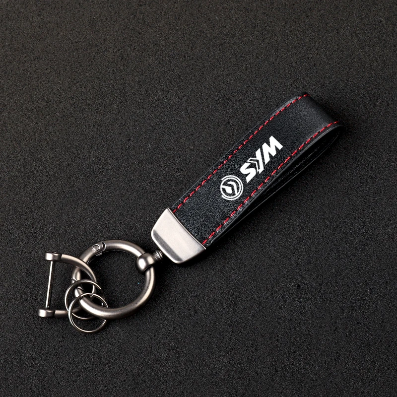 Motorcycle Accessories Carbon fiber motorcycler Key Pendant Split Rings Keychain for SYM JOYMAX Z 125/250/300 MAXSYM Accessories