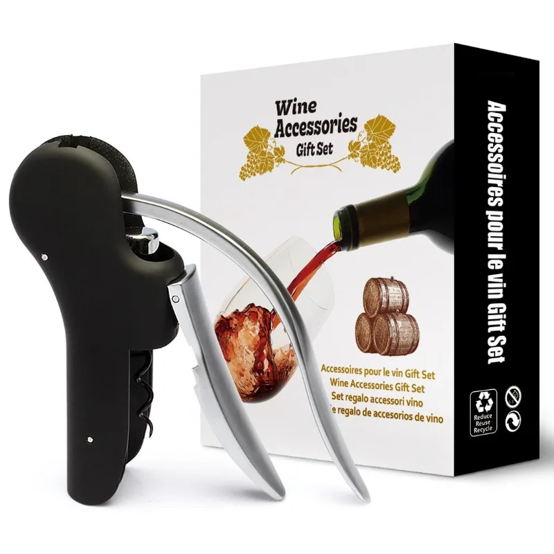 

Zinc Alloy Goose Wine Opener - Fast Cork Removal Tool for Red Wine, Portable & Easy to Use, Ideal for Home or Outdoor Events