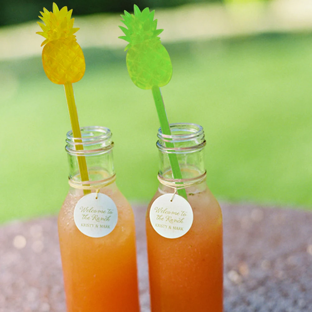 

20pcs Cocktail Drink Stirrers Flexible Eco-Friendly Stirring Mixing Sticks Colorful Assorted Bar Accessories Restaurant