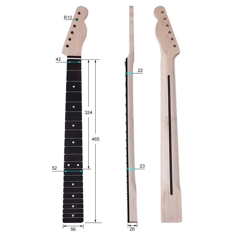 6-String Canadian Maple Technology Wood Fingerboard Matte Neck DIY Modified Accessory Guitar Handle 21 Frets - Image 2