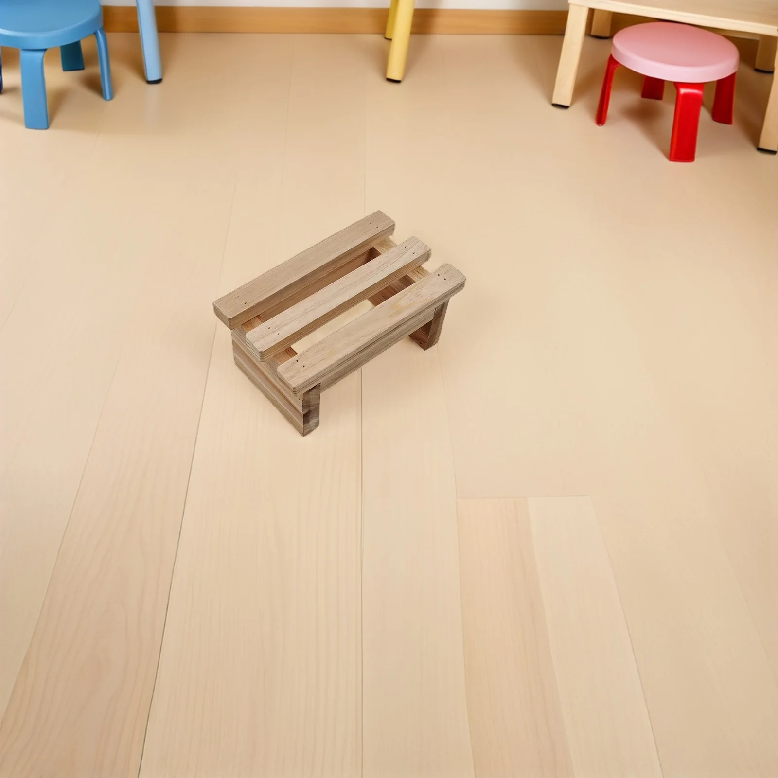 

Wooden Step Stool For Kids Small Footstool Bathroom Bench Children'S Height Increasing Stool Non Slip Compact Design Home Use