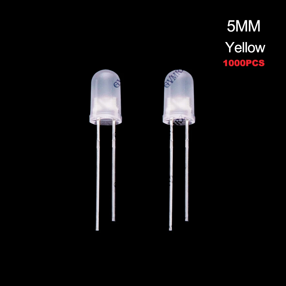 1000PCS 3mm 5mm Frosted LED Diode Indicator 3mm 5mm Single & Red-Green Bi-Color Common Anode / Cathode