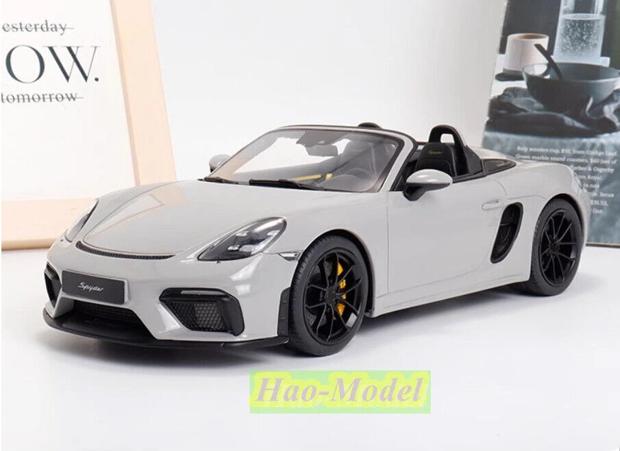 GT Spirit 1/18 For Porsche 718 SPYDER Boxster Resin Diecast Model Car Boys Birthday Gifts Hobby Display Collection Ornaments