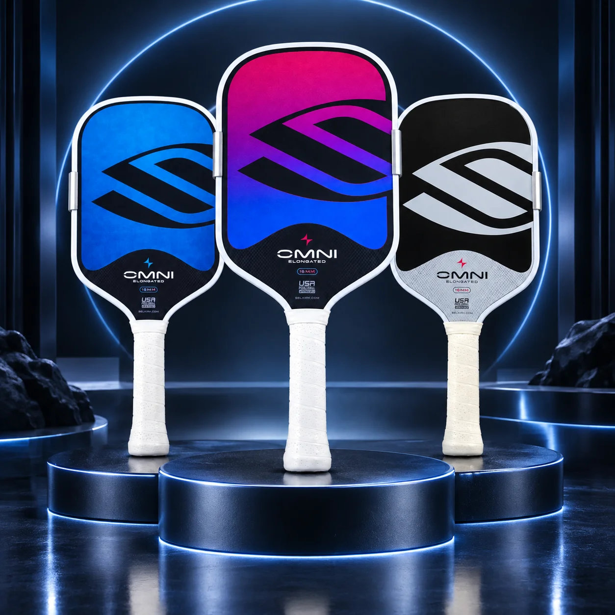 OMNI Project Boomstk Elongated Pickleball Paddle 16mm Boom Core Racket Pure Foam Pickleball Paddle for Enhanced Game Performance