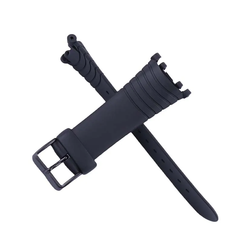 Men's Rubber watch band buckle accessories compatible with Suunto vector sports silicone watch strap wristband bracelet