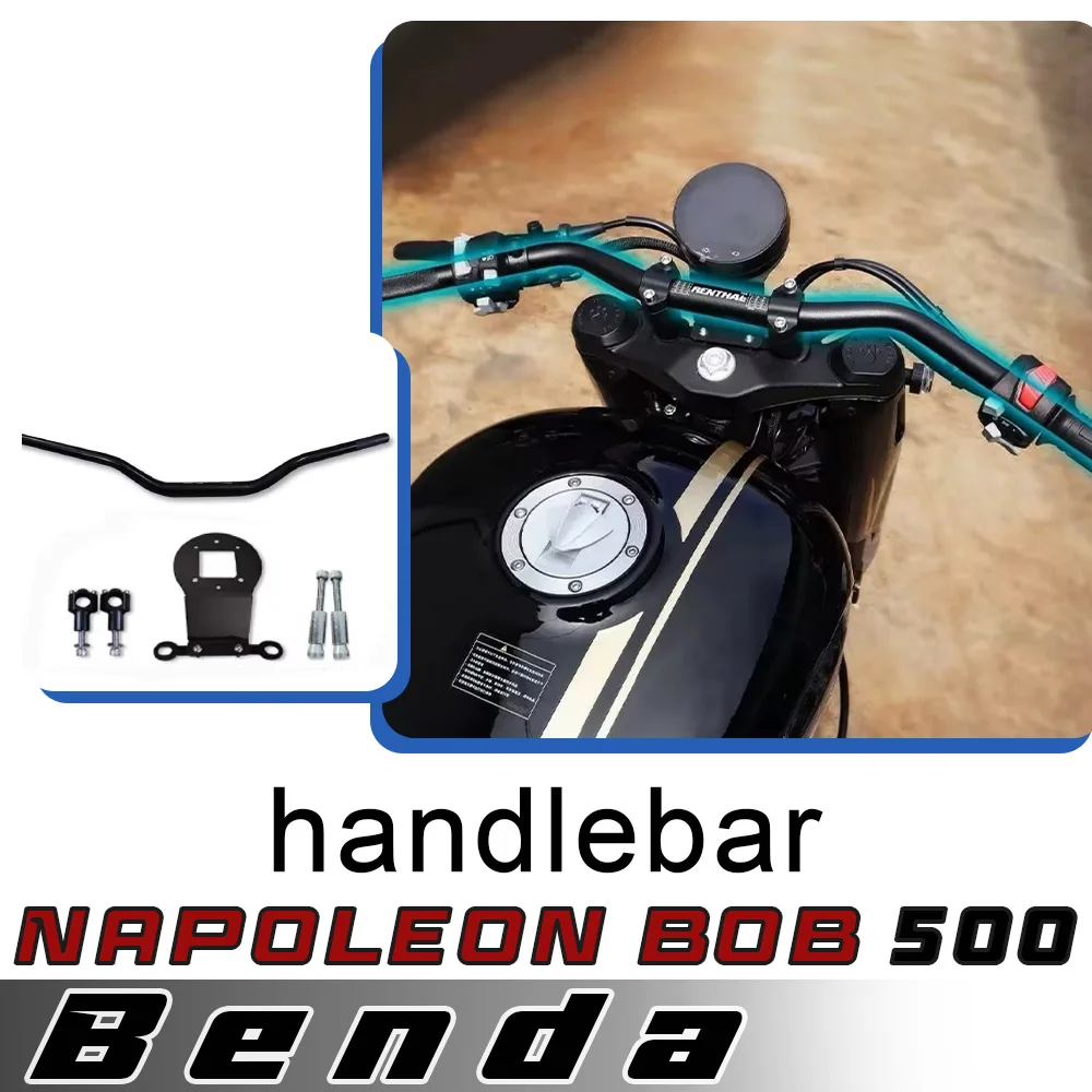For BENDA Napoleonbob 500 handlebars custom retro M handlebars steering handlebars for benda napoleonbob 500